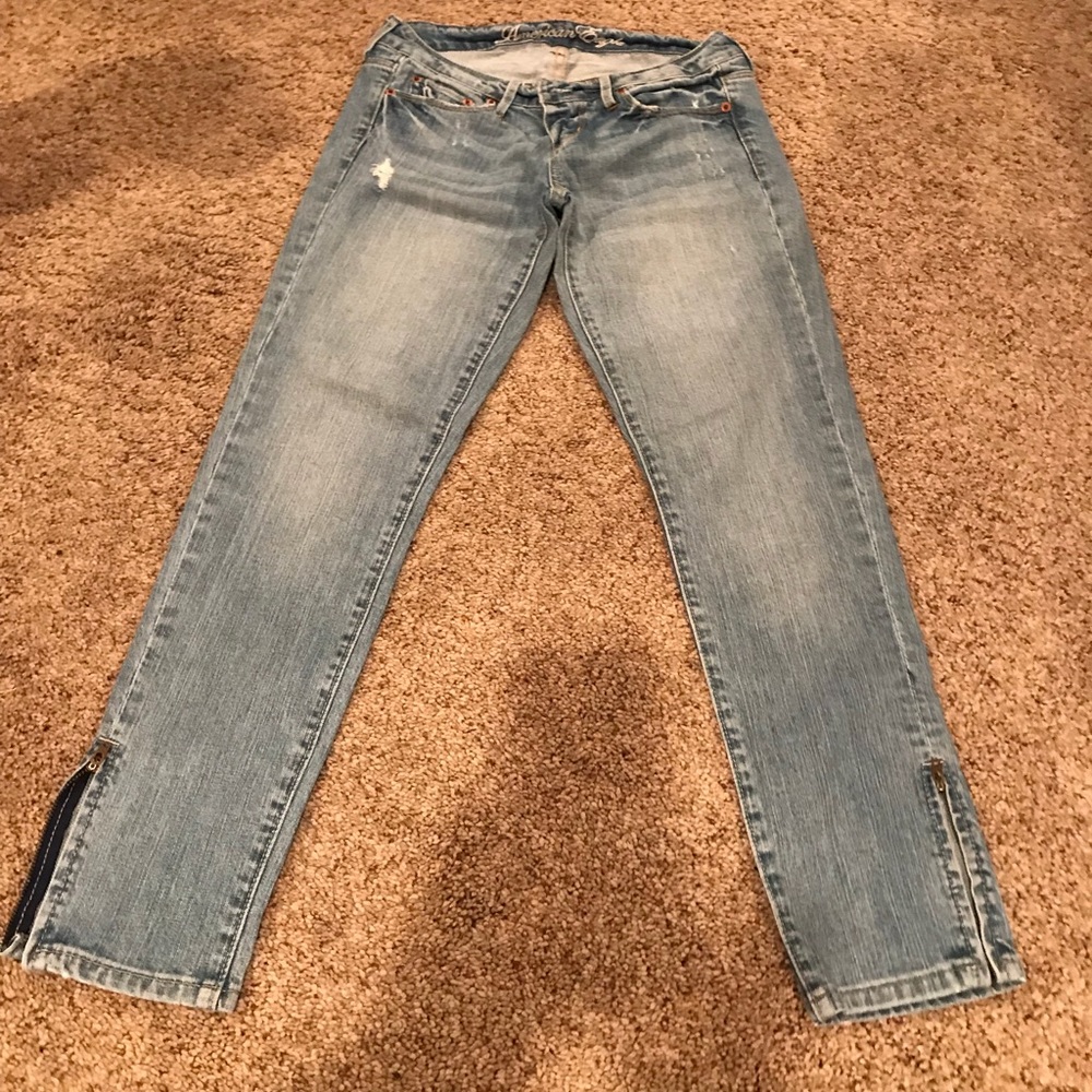 American Eagle Jeans faded light Blue Size 2 Reg